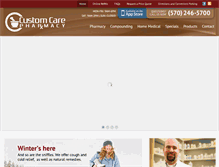 Tablet Screenshot of customcarerx.com